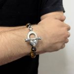 12mm Tiger Eye Bead Bracelet - Image 3