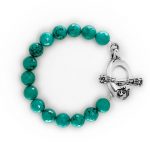 12mm Turquoise Bead Bracelet