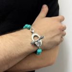 12mm Turquoise Bead Bracelet - Image 2