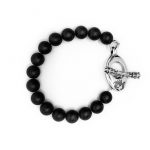 10mm Matte Onyx Bead Bracelet