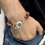 10mm Picture Jasper Bead Bracelet - Image 2