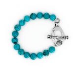 10mm Turquoise Bead Bracelet