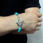 10mm Turquoise Bead Bracelet - Image 3