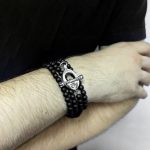 Four Wrap Matte Onyx Bead Bracelet - Image 3