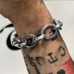 TF Mixed Oval Massive Link Bracelet - Image 2