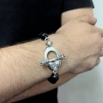 12mm Onyx Bead Bracelet - Image 3
