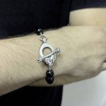 10mm Onyx Bead Bracelet - Image 3