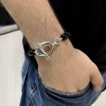 10mm Onyx Bead Bracelet - Image 2