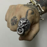 LION HEAD W/ STONES - Image 2